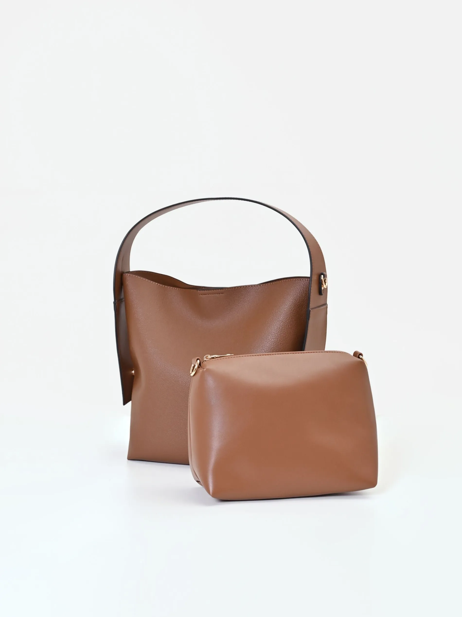 BORSA A SECCHIELLO COLOR CIOCCOLATO
