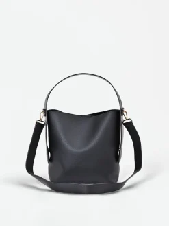 BORSA A SPALLA NERA DALLA LINEA MORBIDA