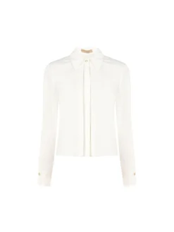 CAMICIA BIANCA CON BOTTONE GIOIELLO