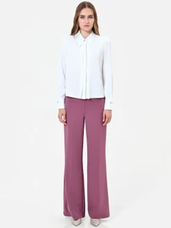 CAMICIA BIANCA CON BOTTONE GIOIELLO