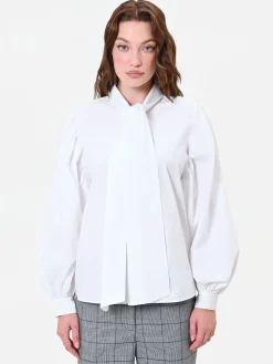 CAMICIA BIANCA CON FIOCCO LAVALLIÈRE