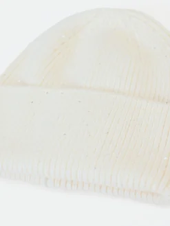 CAPPELLINO PANNA BIANCO CON MICRO PAILLETTES