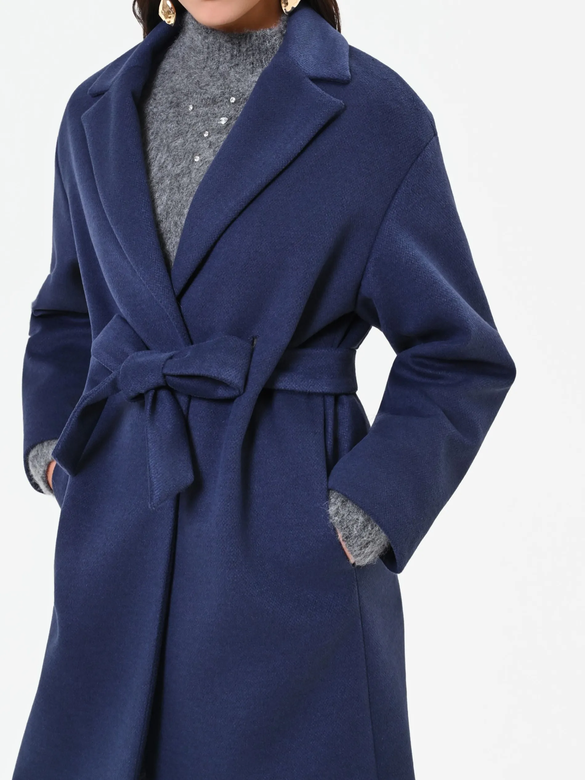 CAPPOTTO A VESTAGLIA BLU NAVY