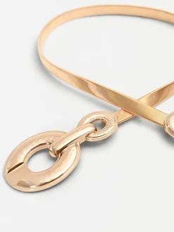 CINTURA ORO A MAGLIA METALLICA