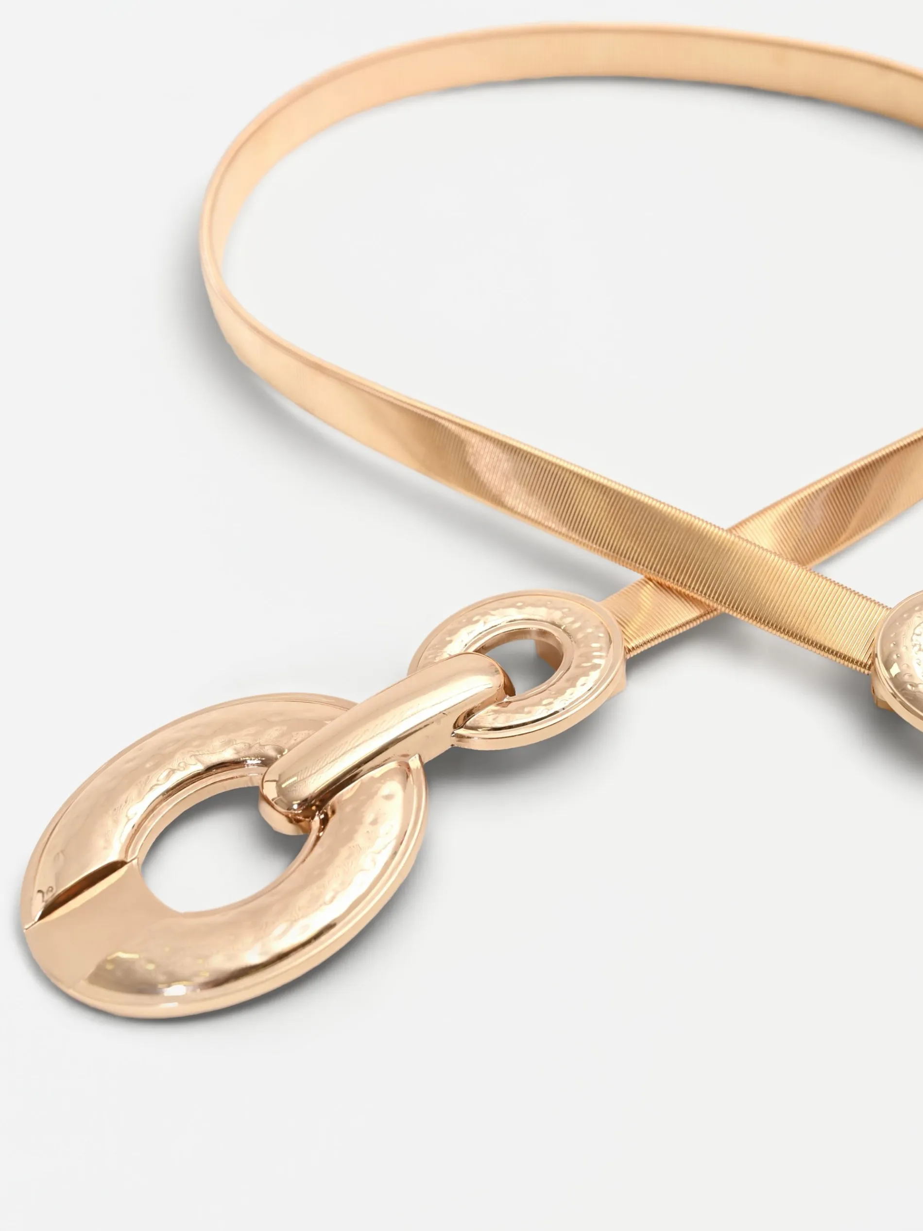 CINTURA ORO A MAGLIA METALLICA