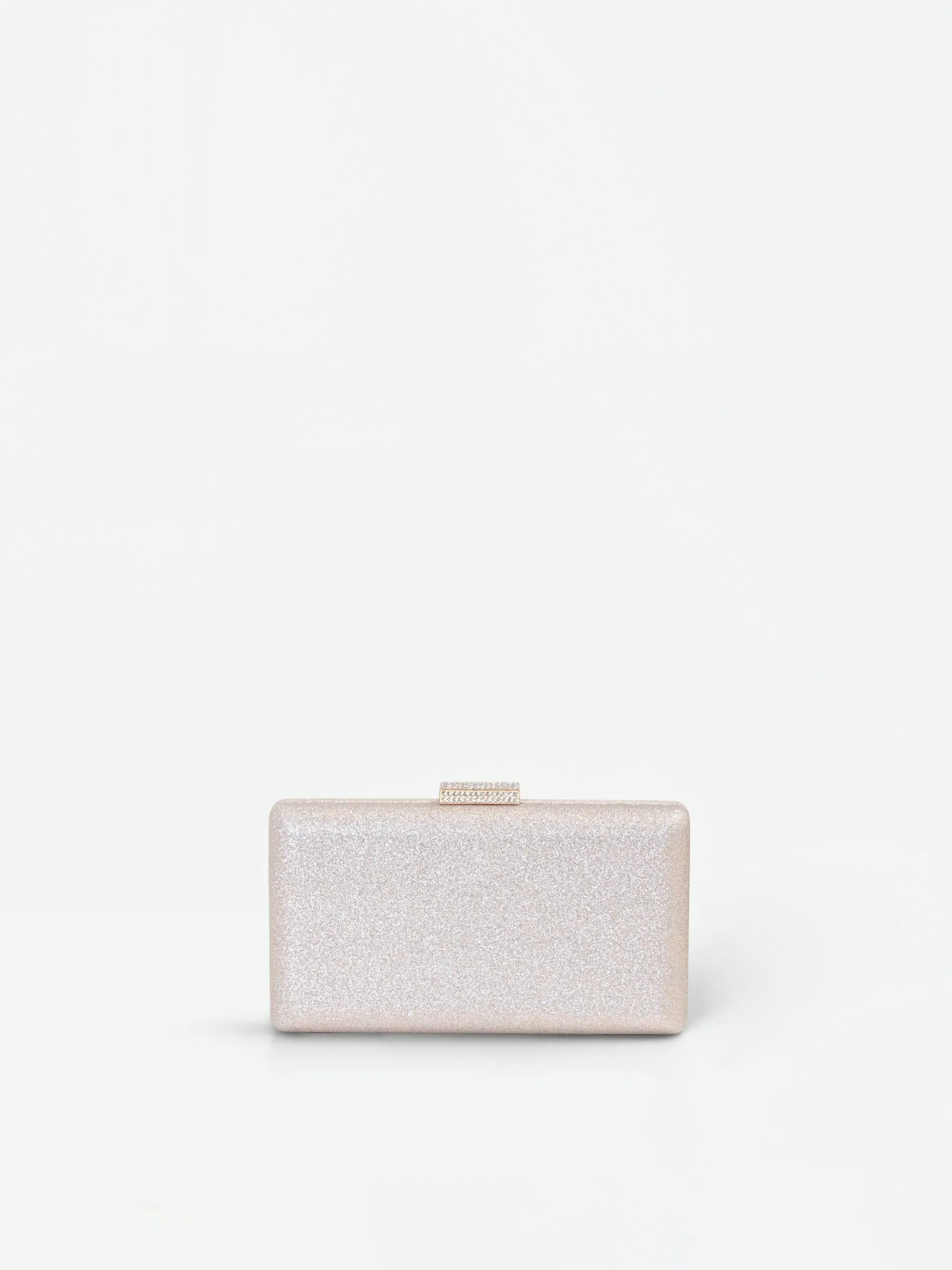 CLUTCH ORO GLITTER CON CHIUSURA GIOIELLO