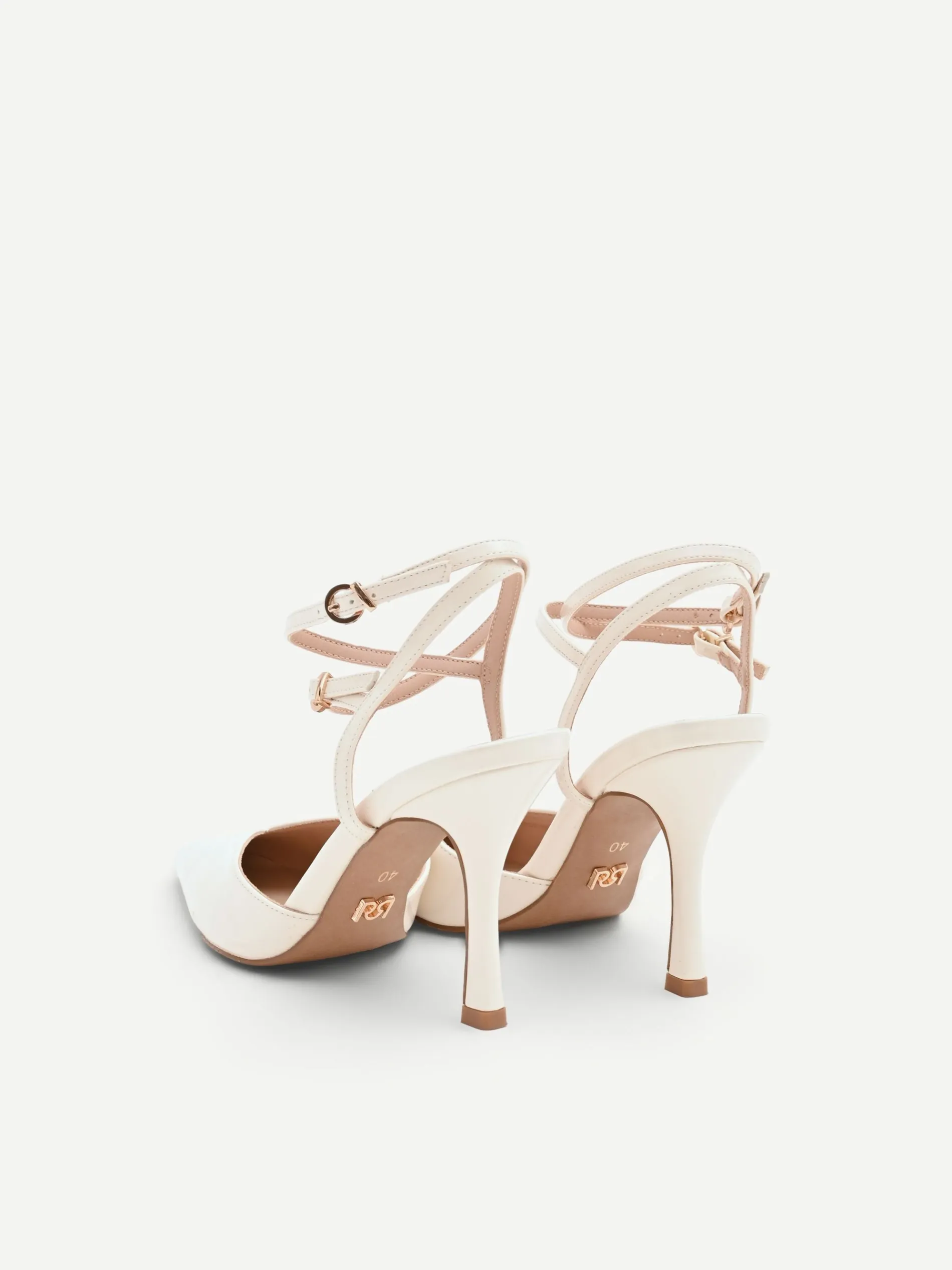 DÉCOLLETÉ BEIGE EFFETTO VERNICE CON LACCETTI