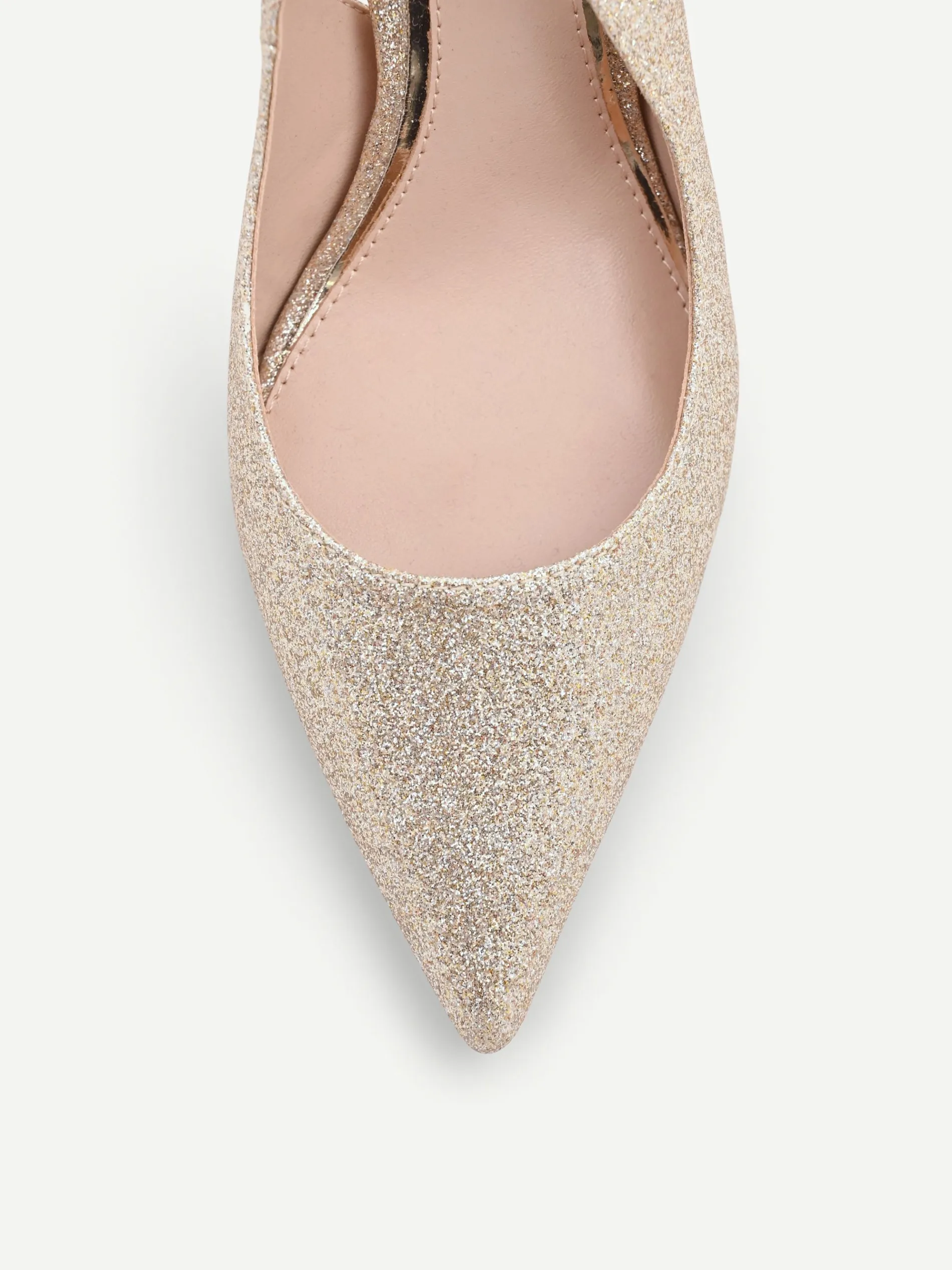 DÉCOLLETÉ ORO IN TESSUTO GLITTER