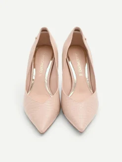DÉCOLLETÉ ROSA IN VERNICE EFFETTO COCCODRILLO