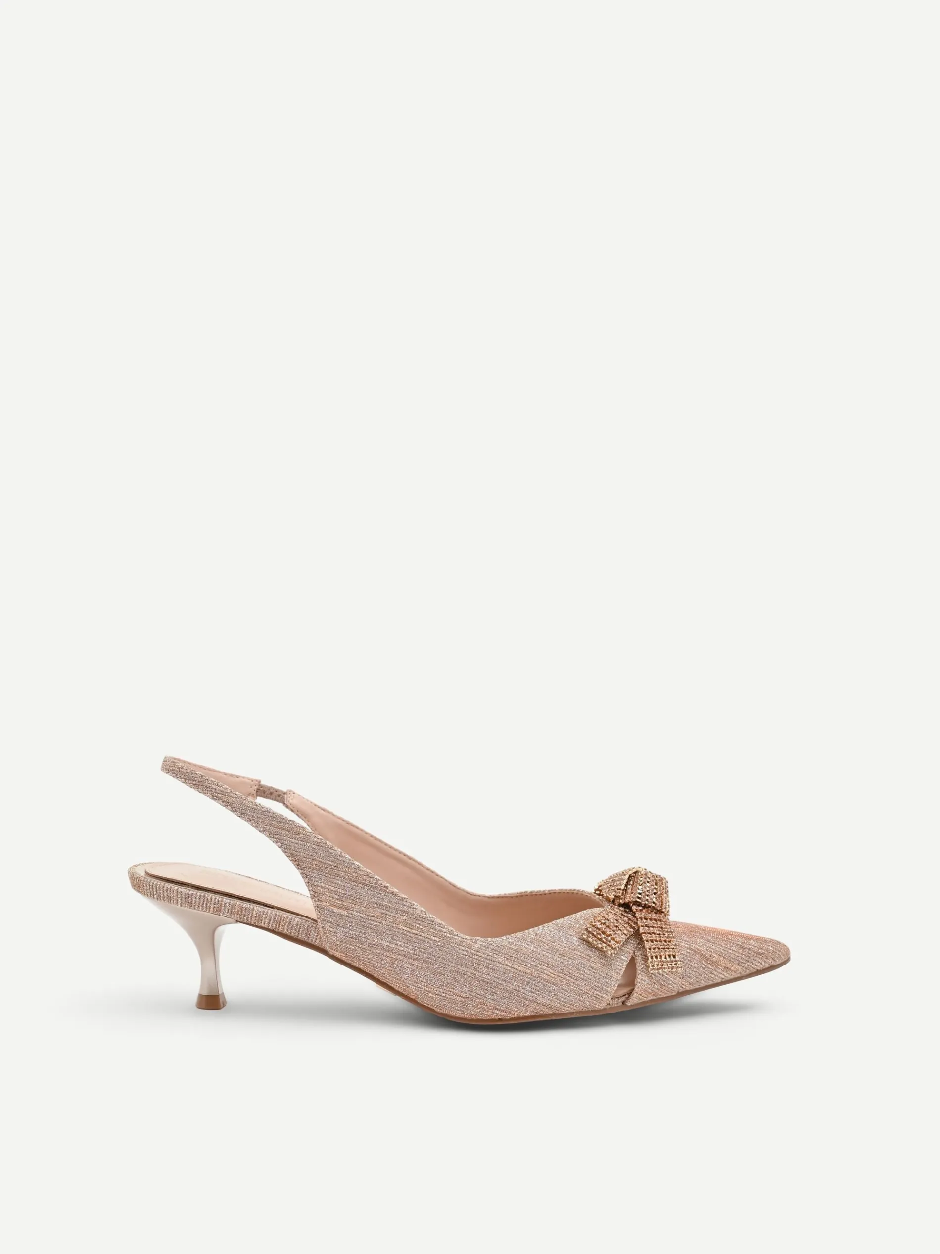 DÉCOLLETÉ SLINGBACK ORO CON FIOCCO