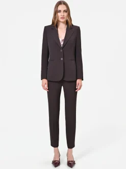 GIACCA BLAZER AVVITATA MARRONE MORO