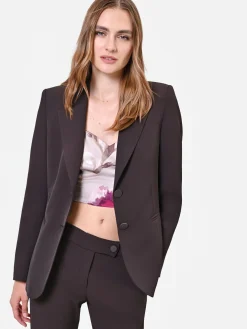 GIACCA BLAZER AVVITATA MARRONE MORO