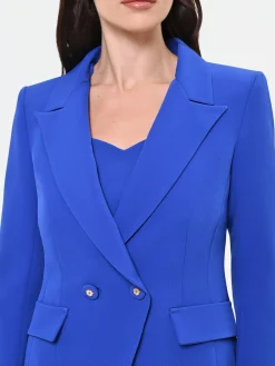 GIACCA BLAZER BLU CINA MONOPETTO