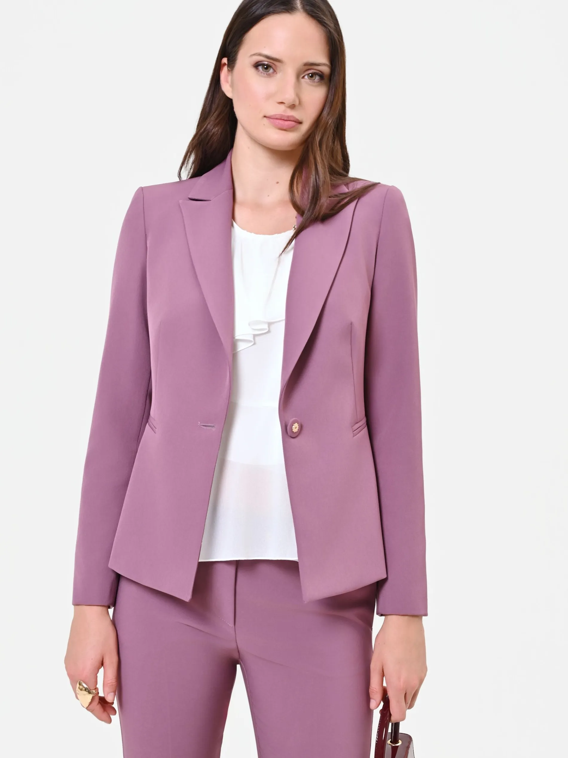 GIACCA BLAZER MONOPETTO ROSA ANTICO