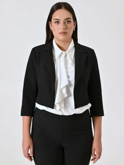 GIACCA CORTA CURVY NERA
