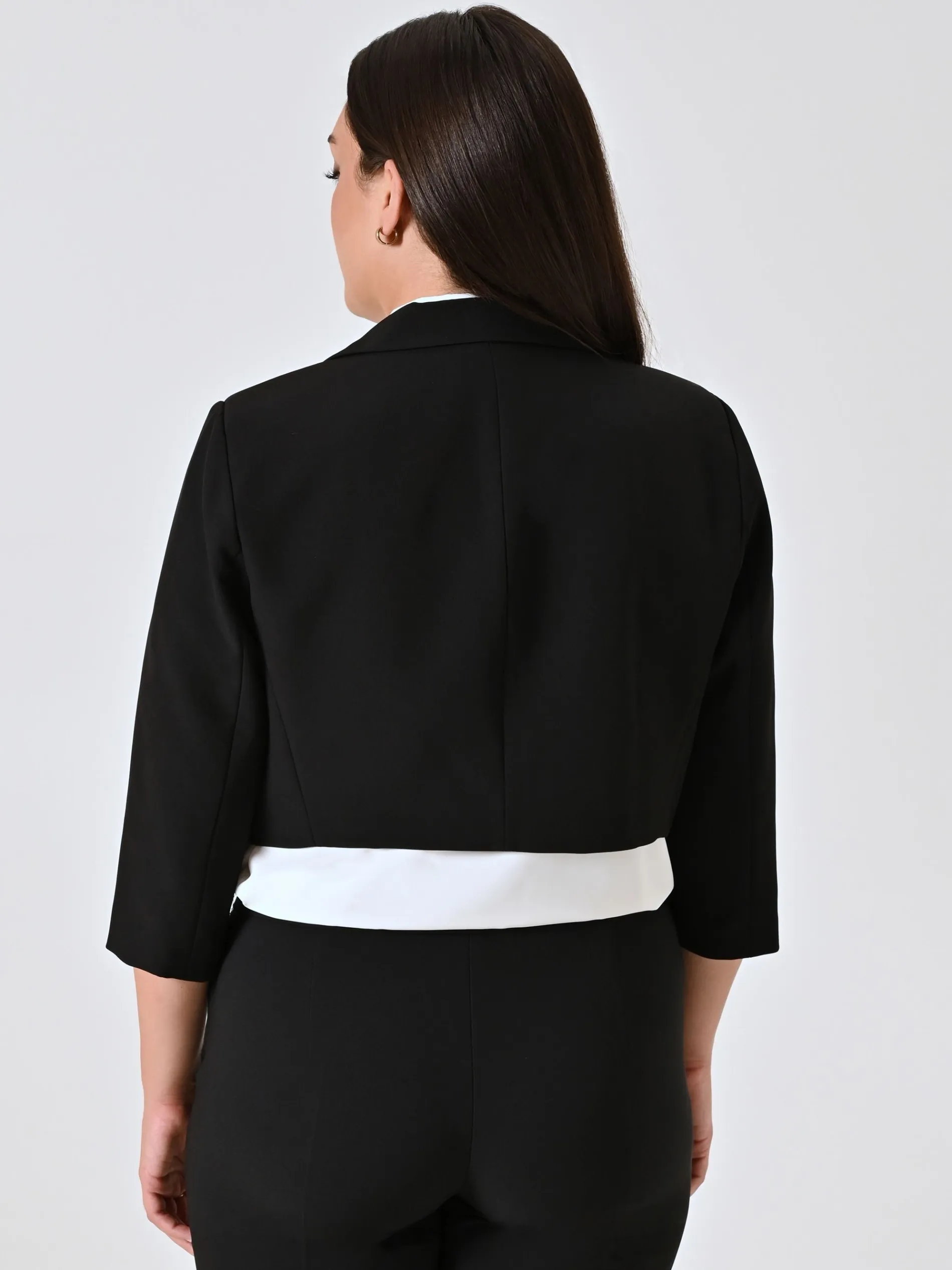 GIACCA CORTA CURVY NERA