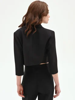 GIACCA CORTA NERA STILE BOLERO