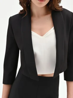 GIACCA CORTA NERA STILE BOLERO