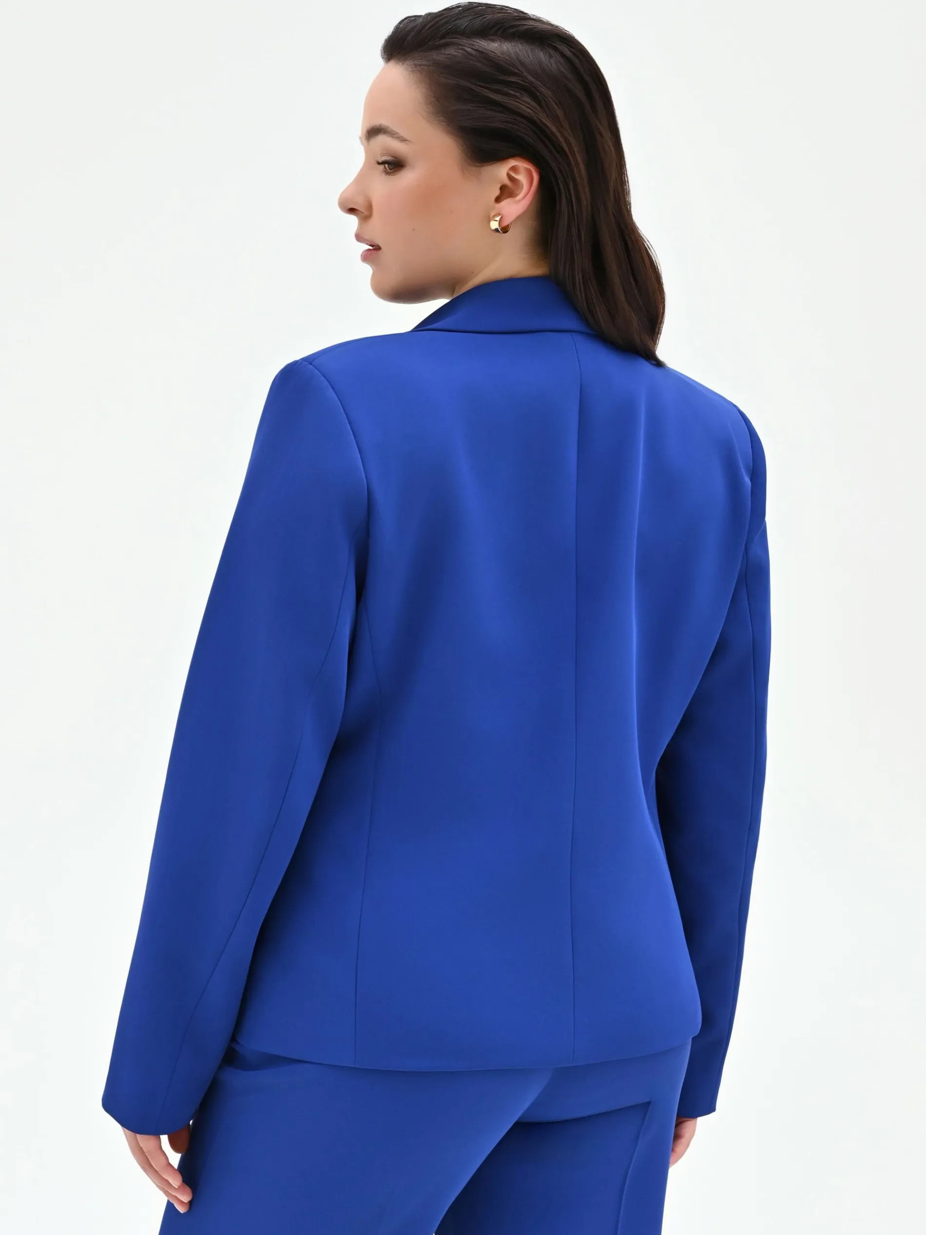 GIACCA CURVY BLU CINA CON REVER A LANCIA IN CADI