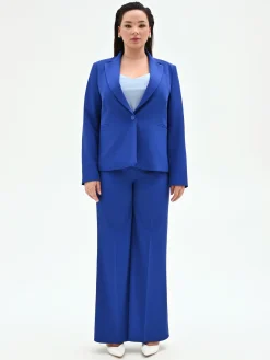 GIACCA CURVY BLU CINA CON REVER A LANCIA IN CADI
