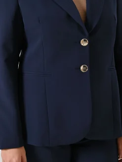 GIACCA CURVY DUE BOTTONI BLU