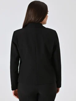 GIACCA CURVY MONOBOTTONE NERA