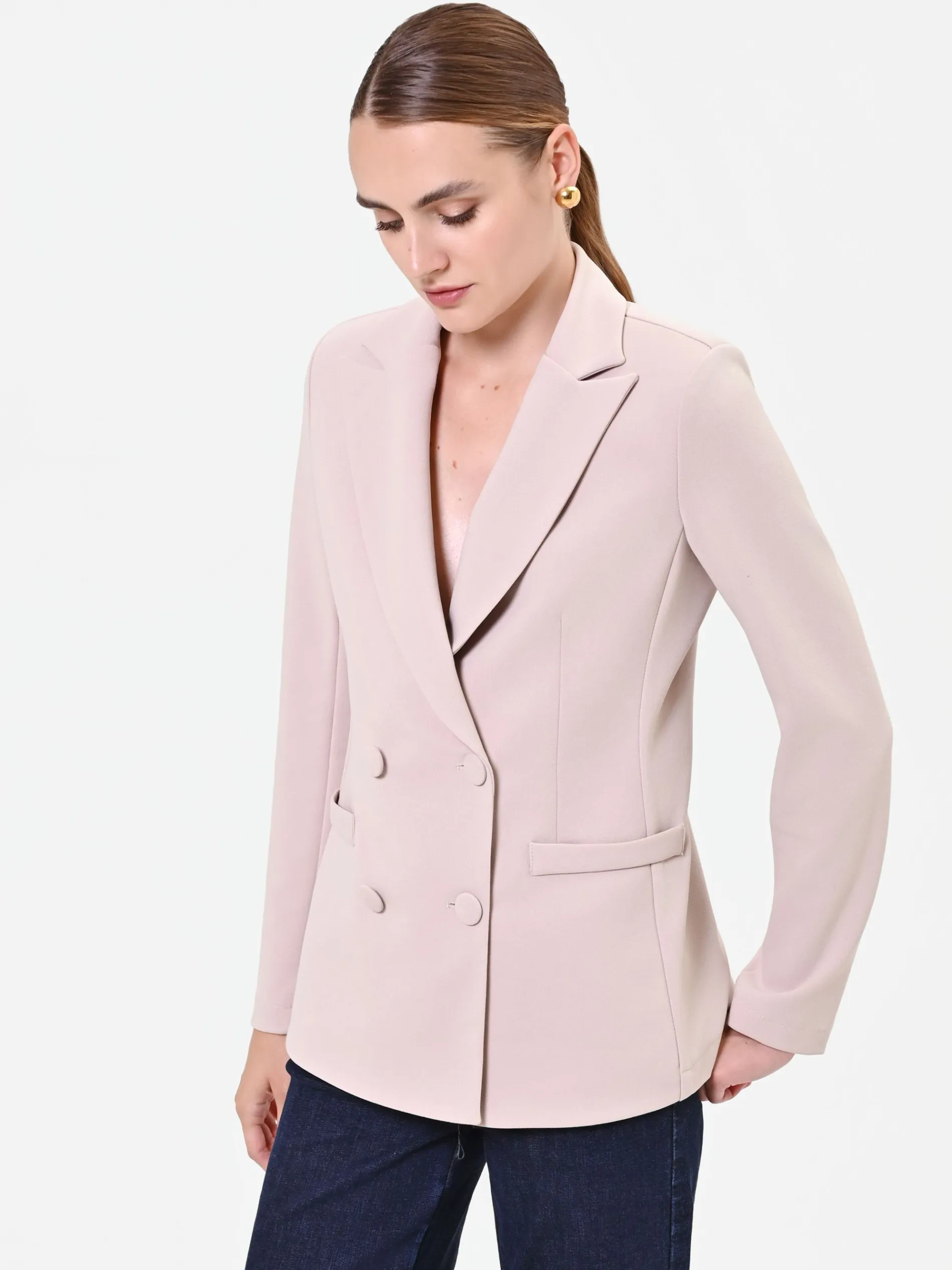 GIACCA DOPPIOPETTO TORTORA BEIGE