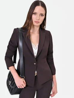 GIACCA MONOPETTO MORO MARRONE