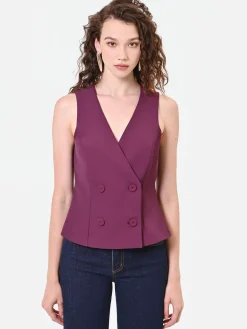 GILET DOPPIOPETTO BORDEAUX