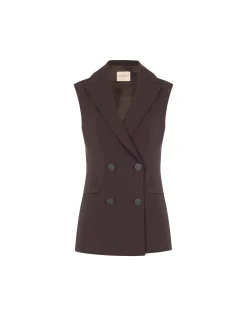 GILET DOPPIOPETTO MORO MARRONE