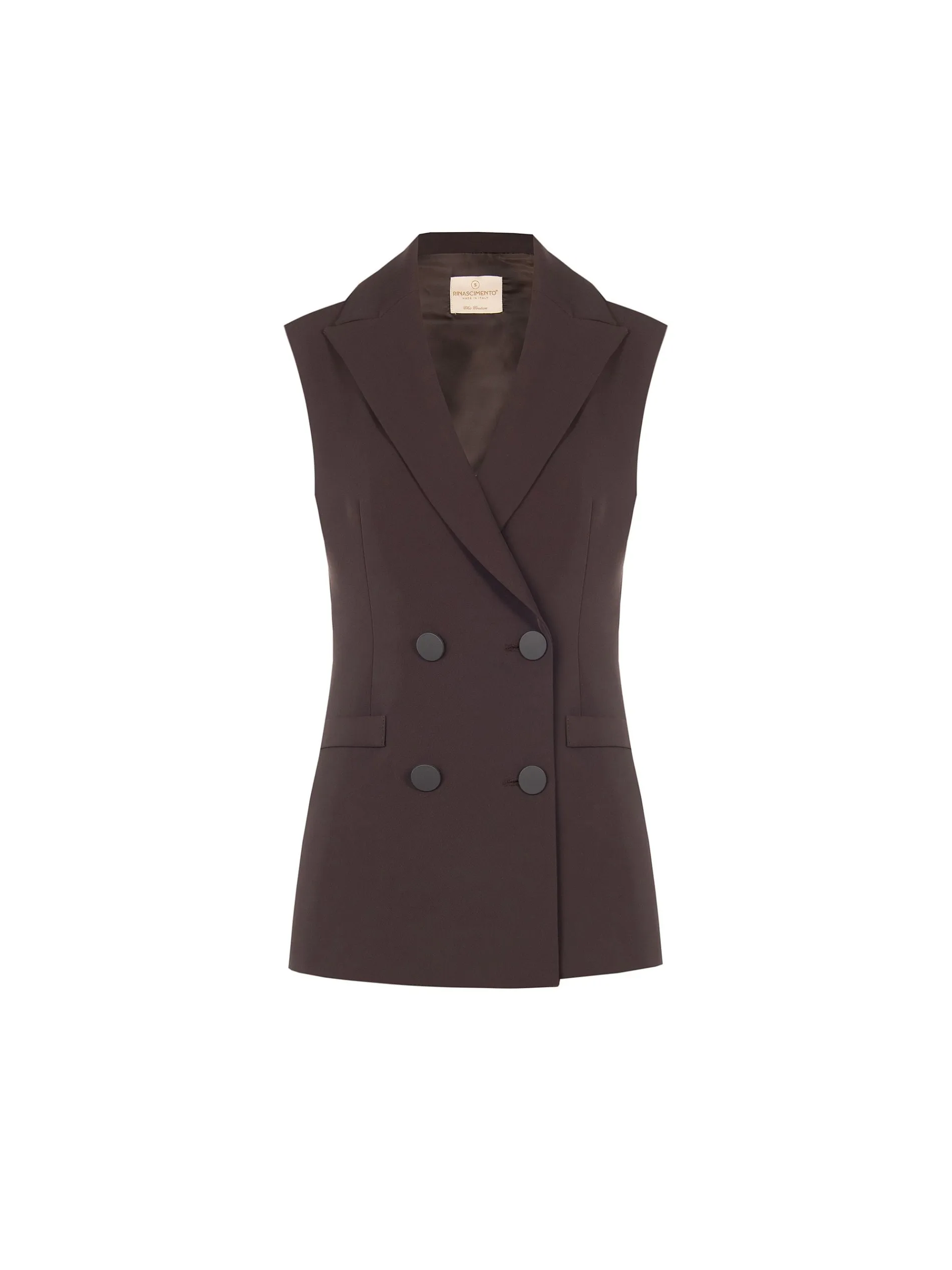 GILET DOPPIOPETTO MORO MARRONE