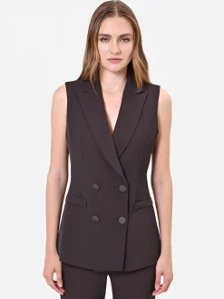 GILET DOPPIOPETTO MORO MARRONE