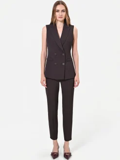 GILET DOPPIOPETTO MORO MARRONE