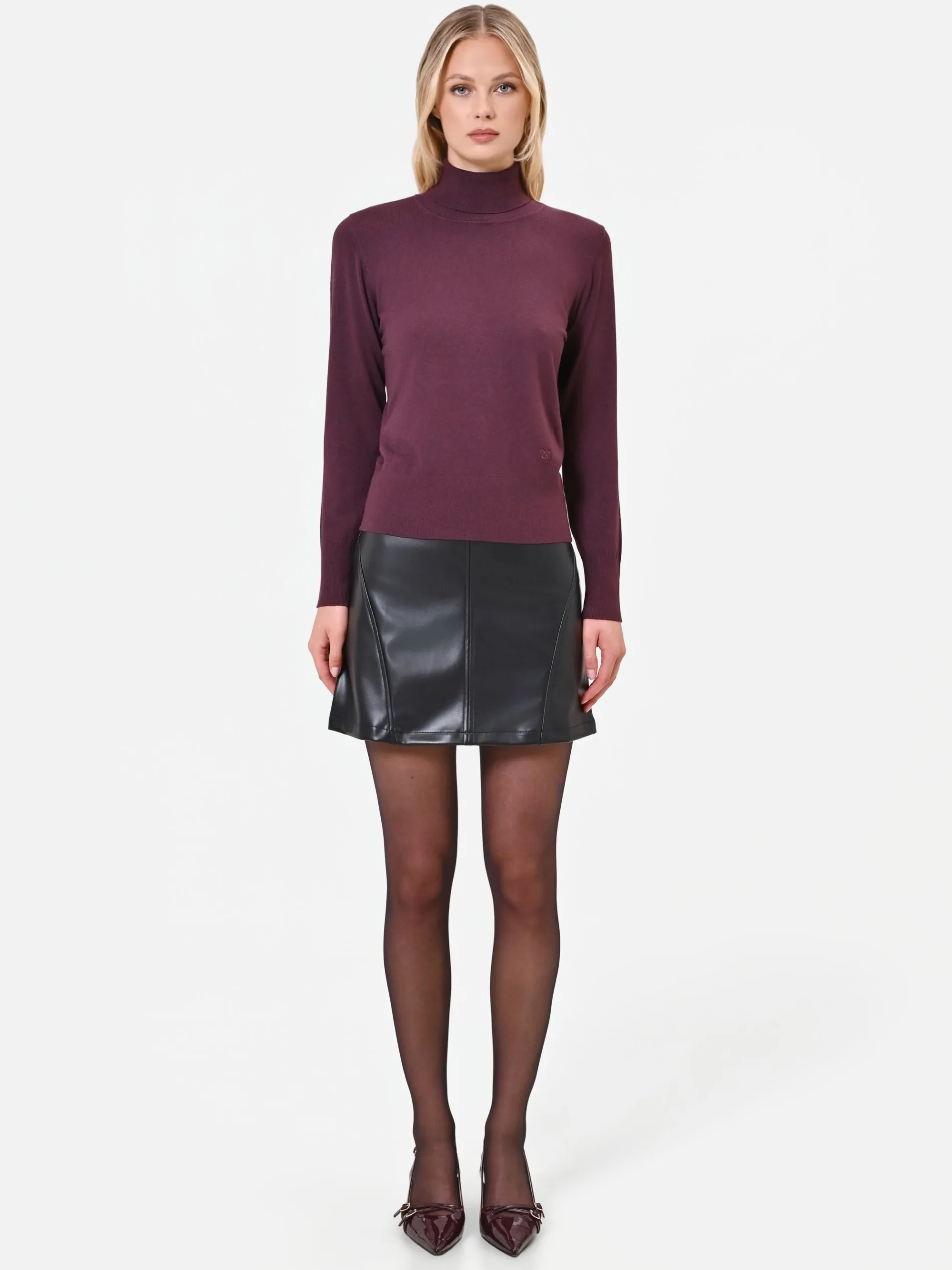 MAGLIA DOLCEVITA BORDEAUX