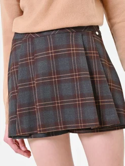 MINIGONNA SCOZZESE MORO MARRONE