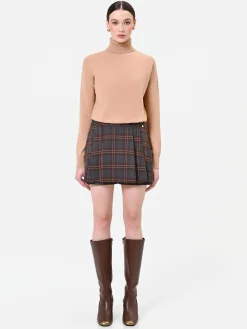 MINIGONNA SCOZZESE MORO MARRONE