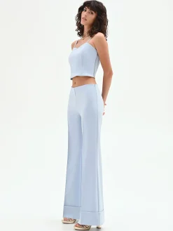 PANTALONE A PALAZZO CIELO AZZURRO