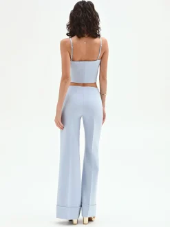 PANTALONE A PALAZZO CIELO AZZURRO