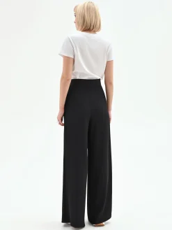 PANTALONE A PALAZZO IN CADI NERO