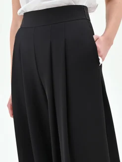 PANTALONE A PALAZZO IN CADI NERO