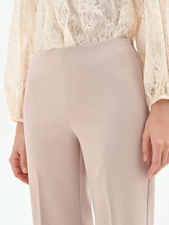 PANTALONE A PALAZZO TORTORA BEIGE