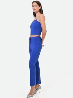 PANTALONE A SIGARETTA BLU CINA
