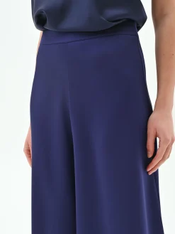 PANTALONE ATELIER A PALAZZO BLU INDACO