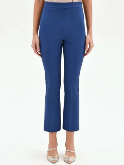 PANTALONE A TROMBETTA BLU BRILLANTE