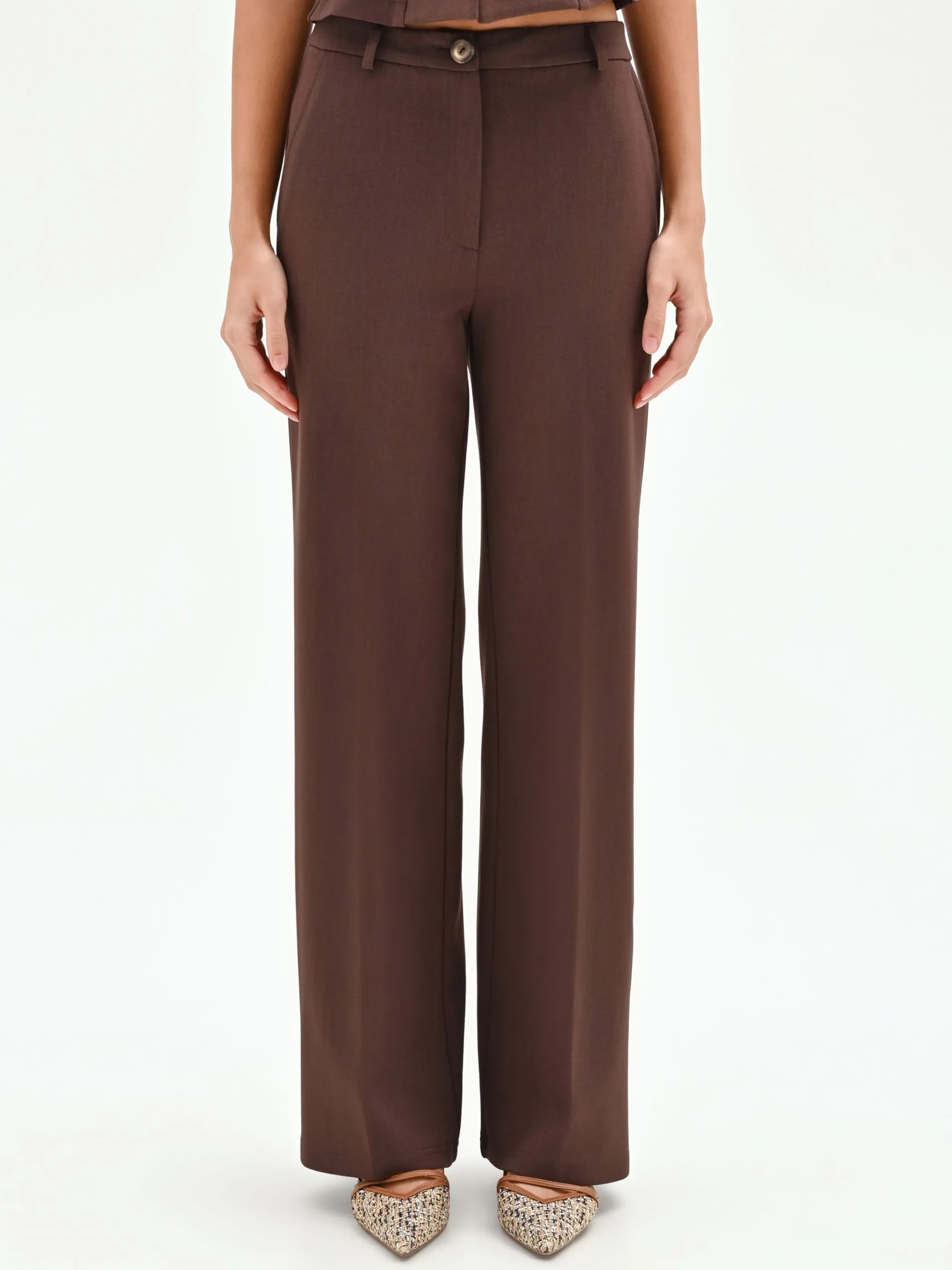 PANTALONE CIOCCOLATO A GAMBA DRITTA