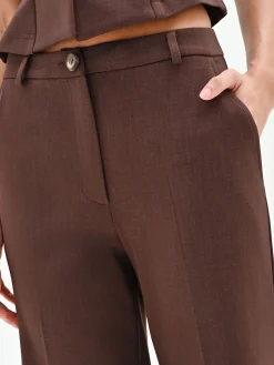 PANTALONE CIOCCOLATO A GAMBA DRITTA