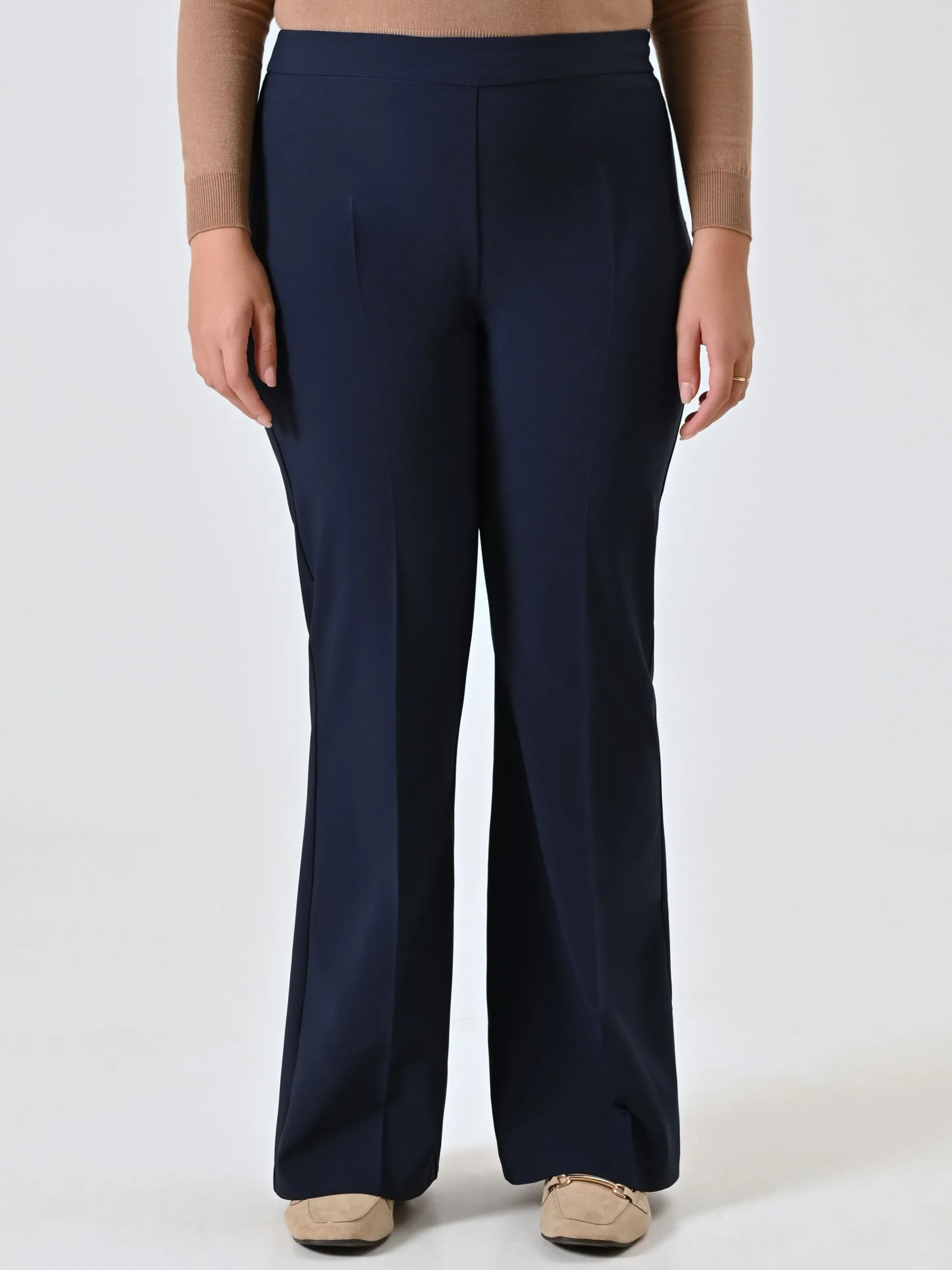 PANTALONE CURVY A ZAMPA BLU
