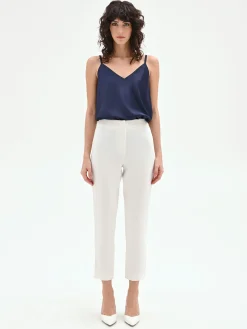 PANTALONE DRITTO PANNA BIANCO