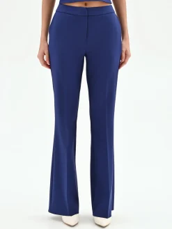 PANTALONE MID FLARED STUDIO BLU INDACO