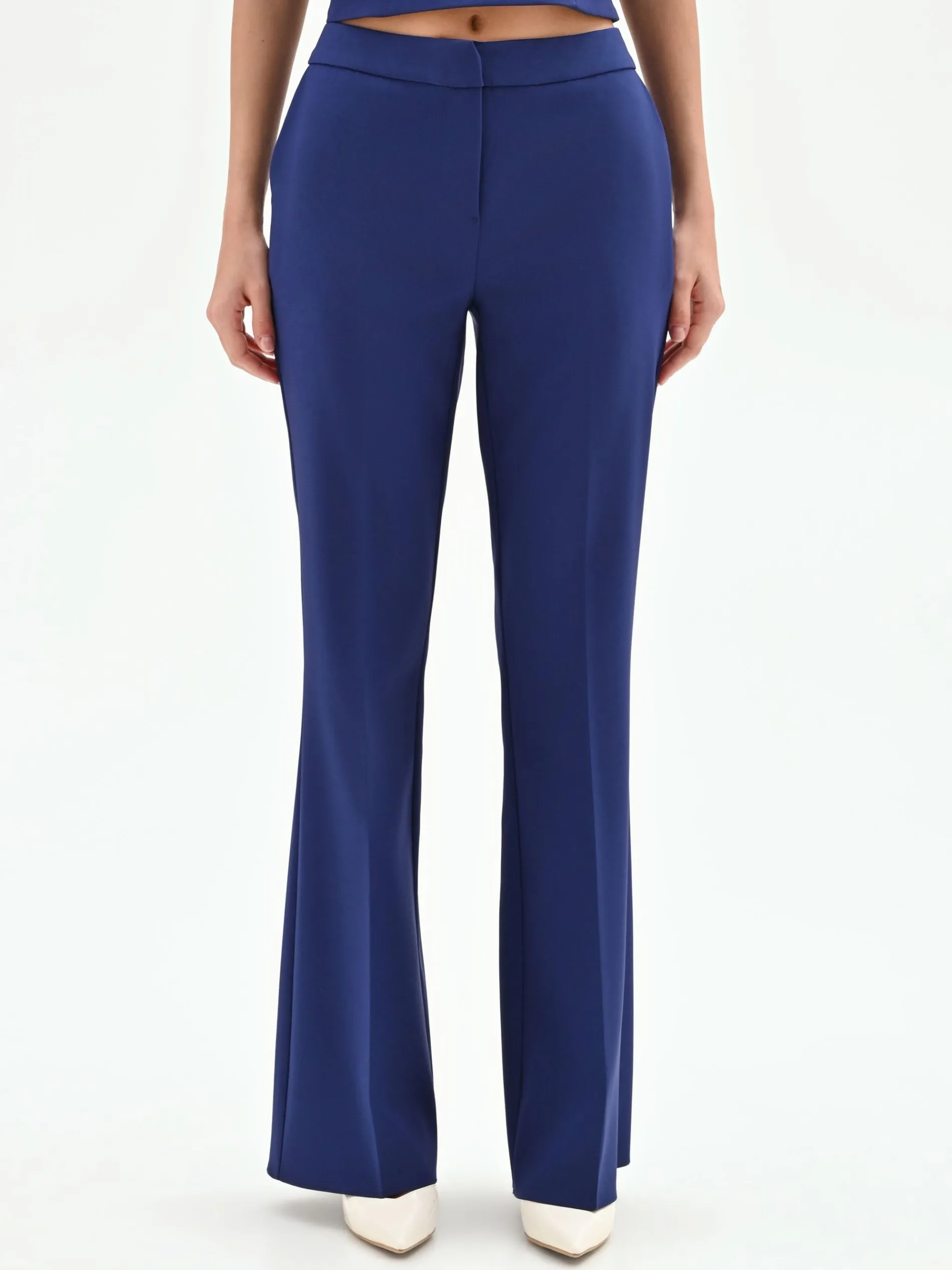 PANTALONE MID FLARED STUDIO BLU INDACO